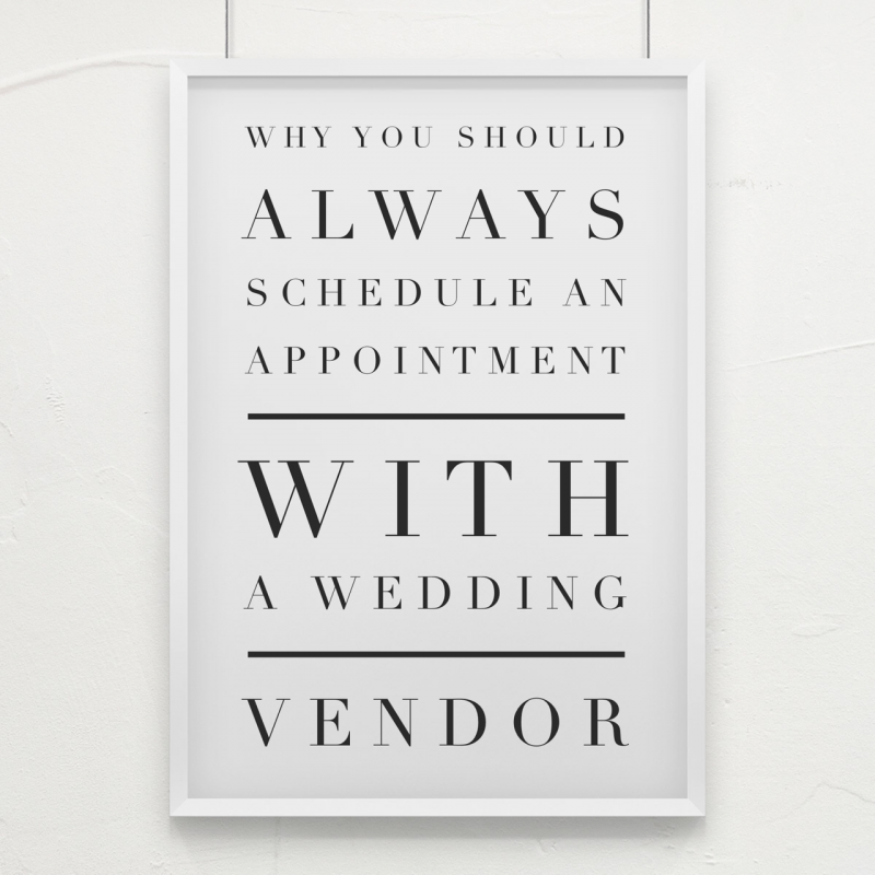 Why You Should Always Schedule an Appointment with a Nashville Wedding Vendor