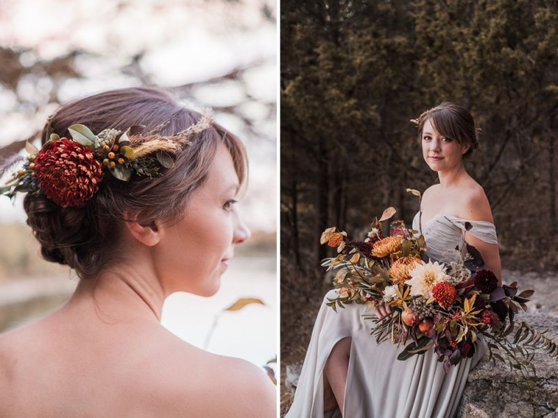 Natural, Woodsy Fall Styled Shoot at Long Hunter State Park by Dixie Gaultney Photography