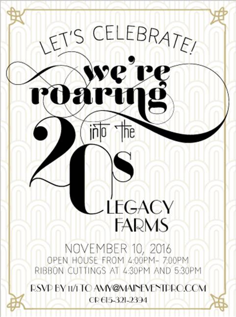 Main Event Productions Hosts 20th Anniversary Party at Legacy Farms