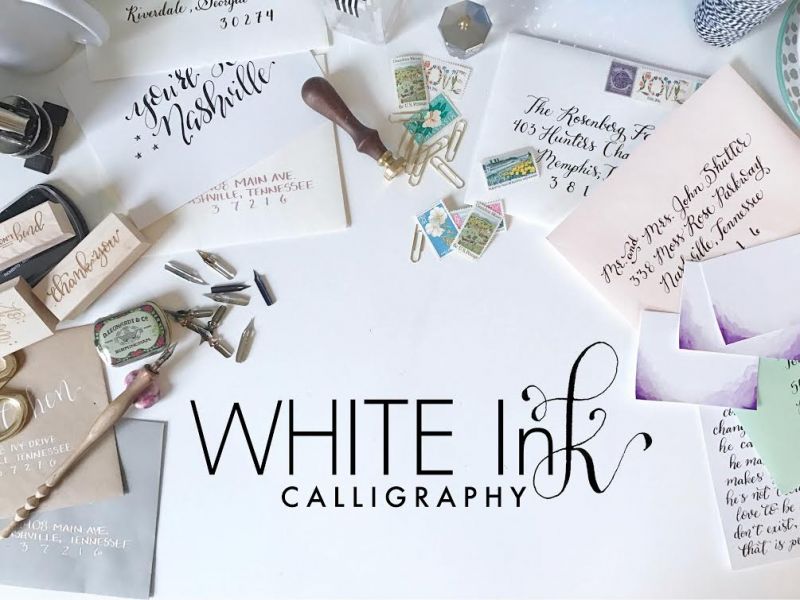 White Ink Calligraphy's New Branding + Calligraphy Services for Nashville Brides