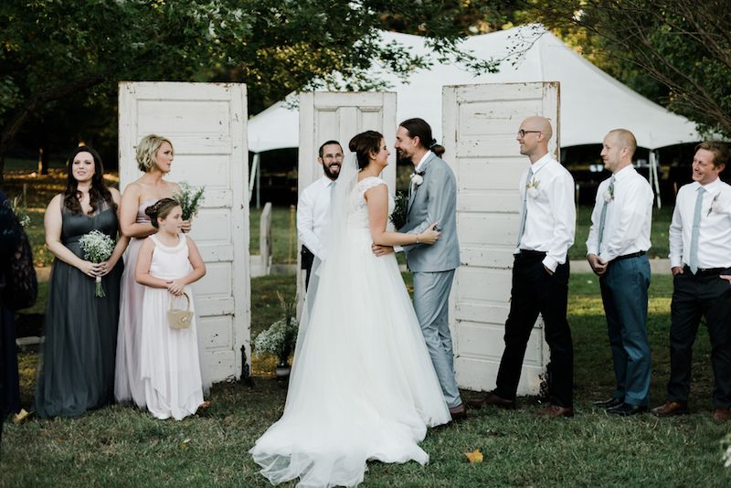 Missy + Paul’s Casual Backyard Wedding in Nashville by And How! Imaging | Nashville Tennessee Outdoor Weddings