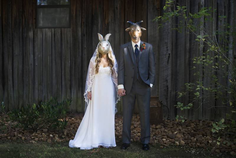Caroline + Dustin’s Fall Backyard Wedding in the Woods by Jessie Holloway |  Nashville
