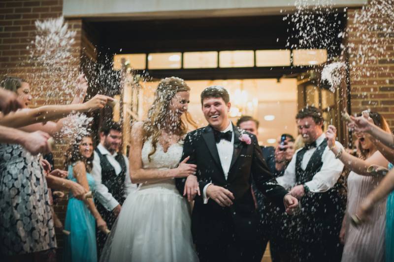 The Best Wedding Exit Ideas: Sparklers, Pom Poms, + More