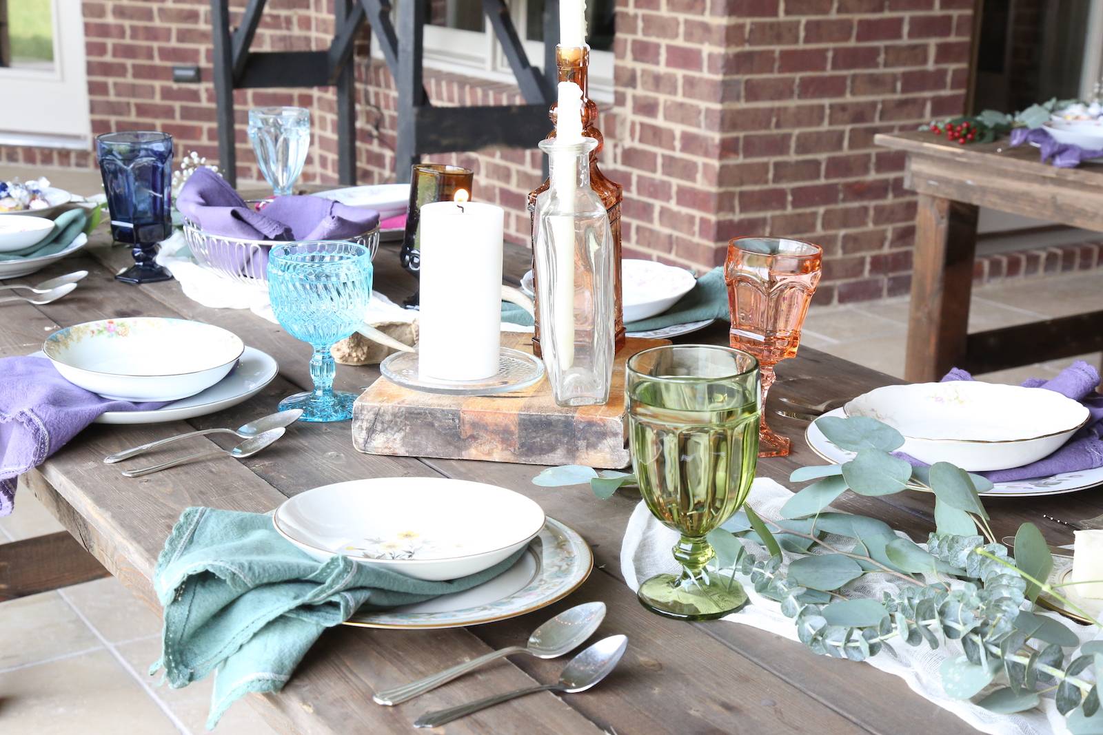 Intimate Backyard Wedding with Vintage China from The Wedding Plate |  Nashville