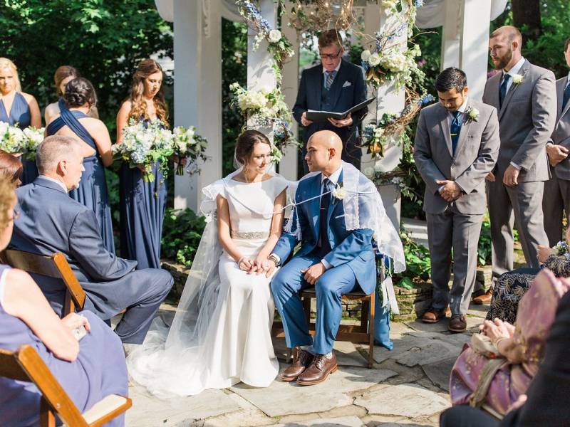 Navy Garden Wedding at CJ’s off the Square by Jordan & Alaina |  Nashville Real Wedding