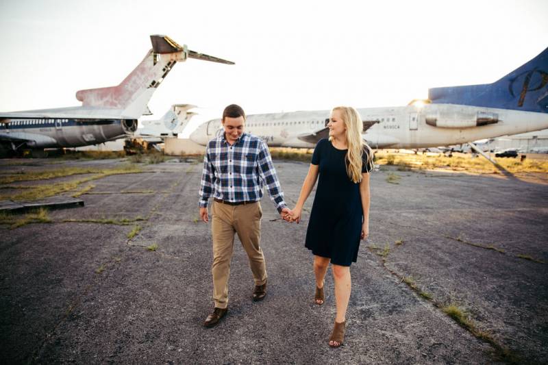 abandoned plane engagement session