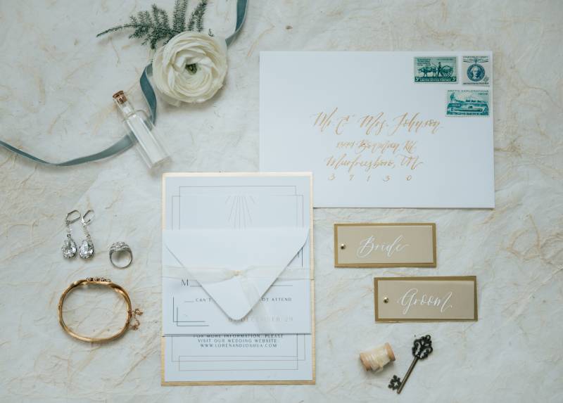 Bold Emerald 1920s Inspired Styled Shoot featured on Nashville Bride Guide