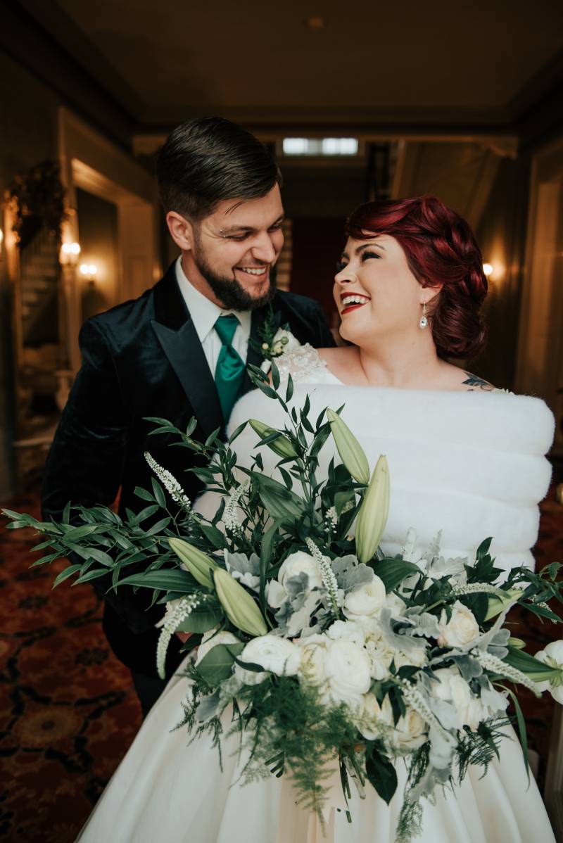 Bold Emerald 1920s Inspired Styled Shoot featured on Nashville Bride Guide