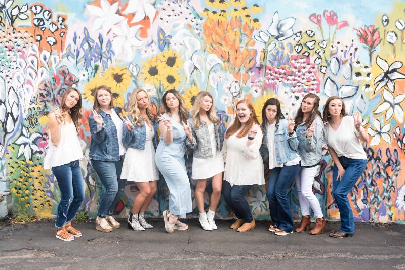 Nashville bachelorette party photoshoot featured on Nashville Bride Guide!