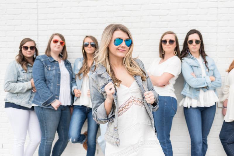 Nashville bachelorette party photoshoot featured on Nashville Bride Guide!