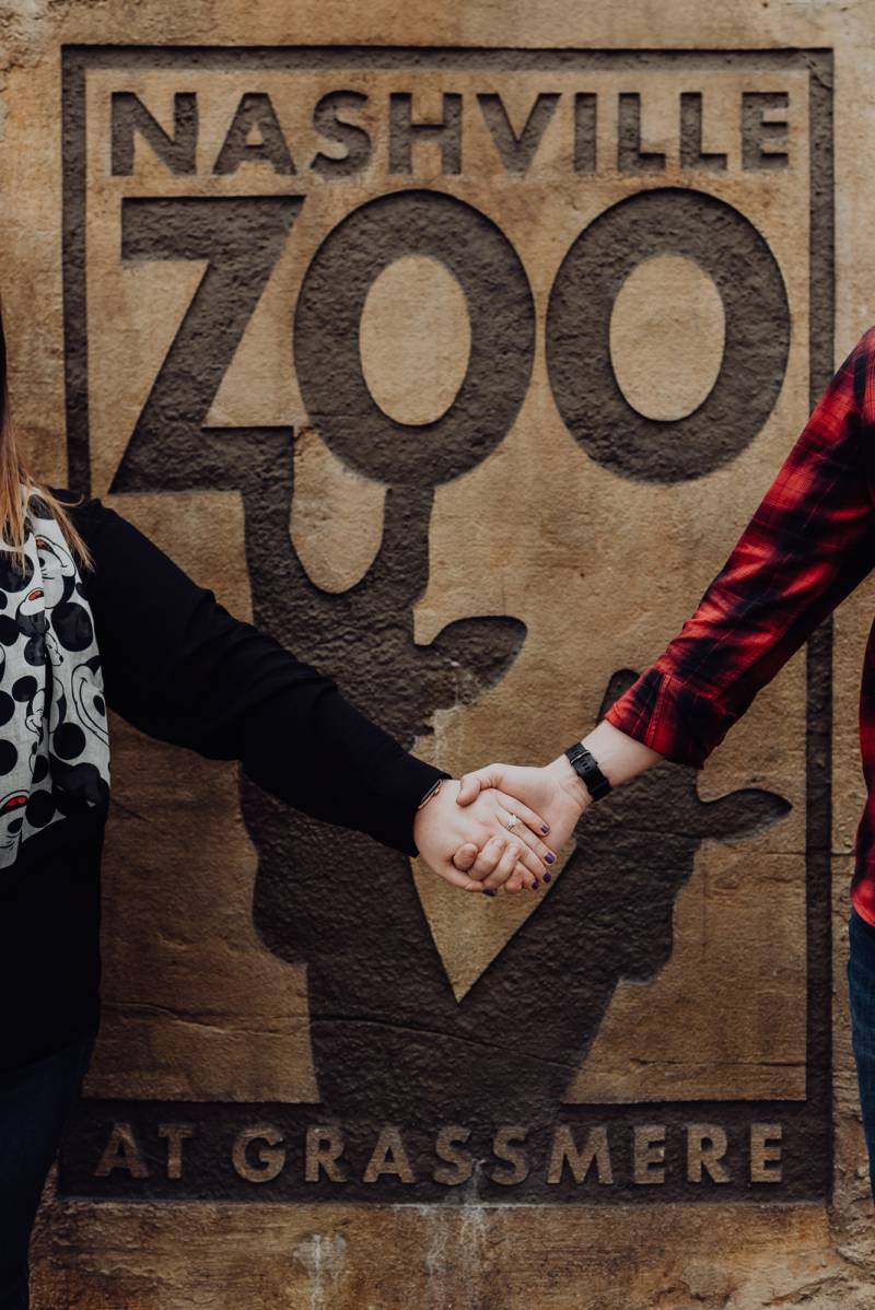 Nashville Zoo engagement session by Wilde Company featured on Nashville Bride Guide