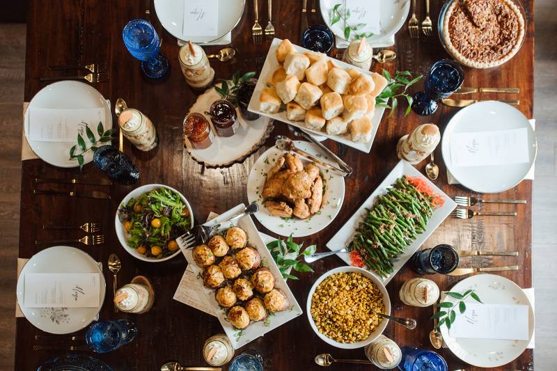 How to Host a Family Style Dinner at Your Wedding from The Wedding Plate