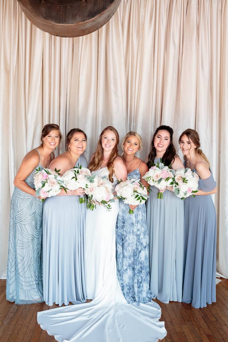 Mismatched blue bridesmaid dresses: Bella Bridesmaids Dress Color Trend Predictions on Nashville Bride Guide