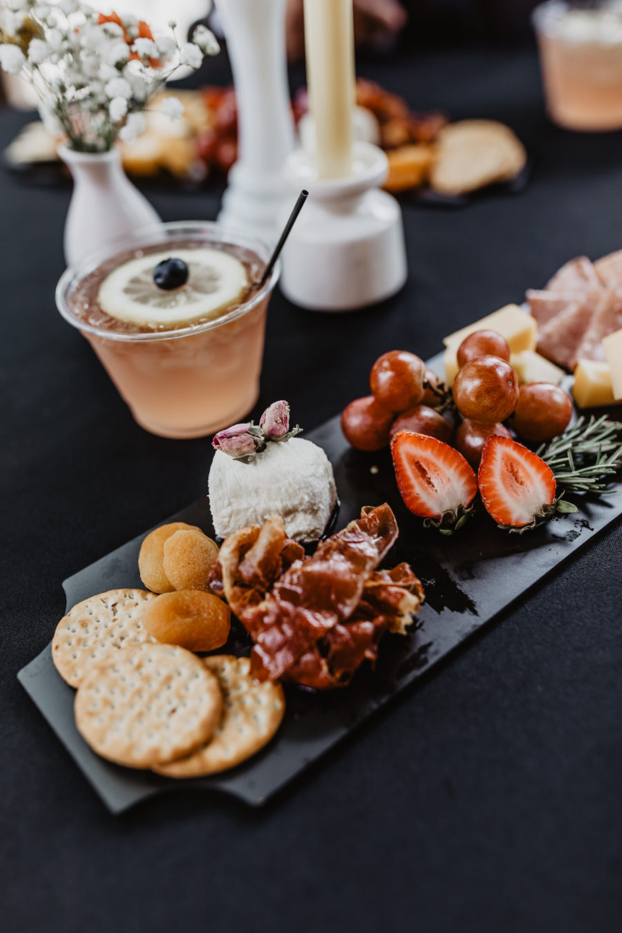 Wedding appetizer ideas for Music City Merger styled shoot featured on Nashville Bride Guide