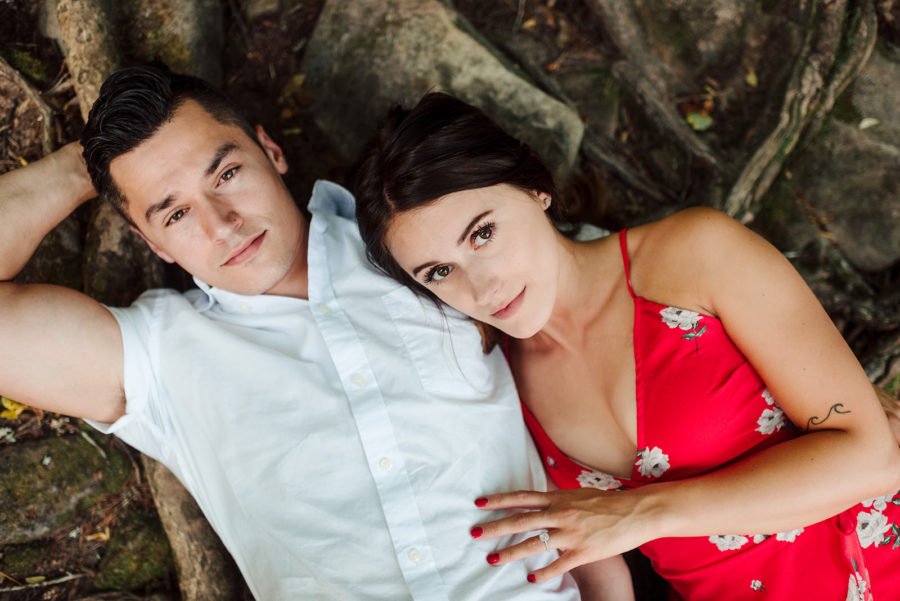 Fall Creek Falls engagement session captured by Sara Bill Photography