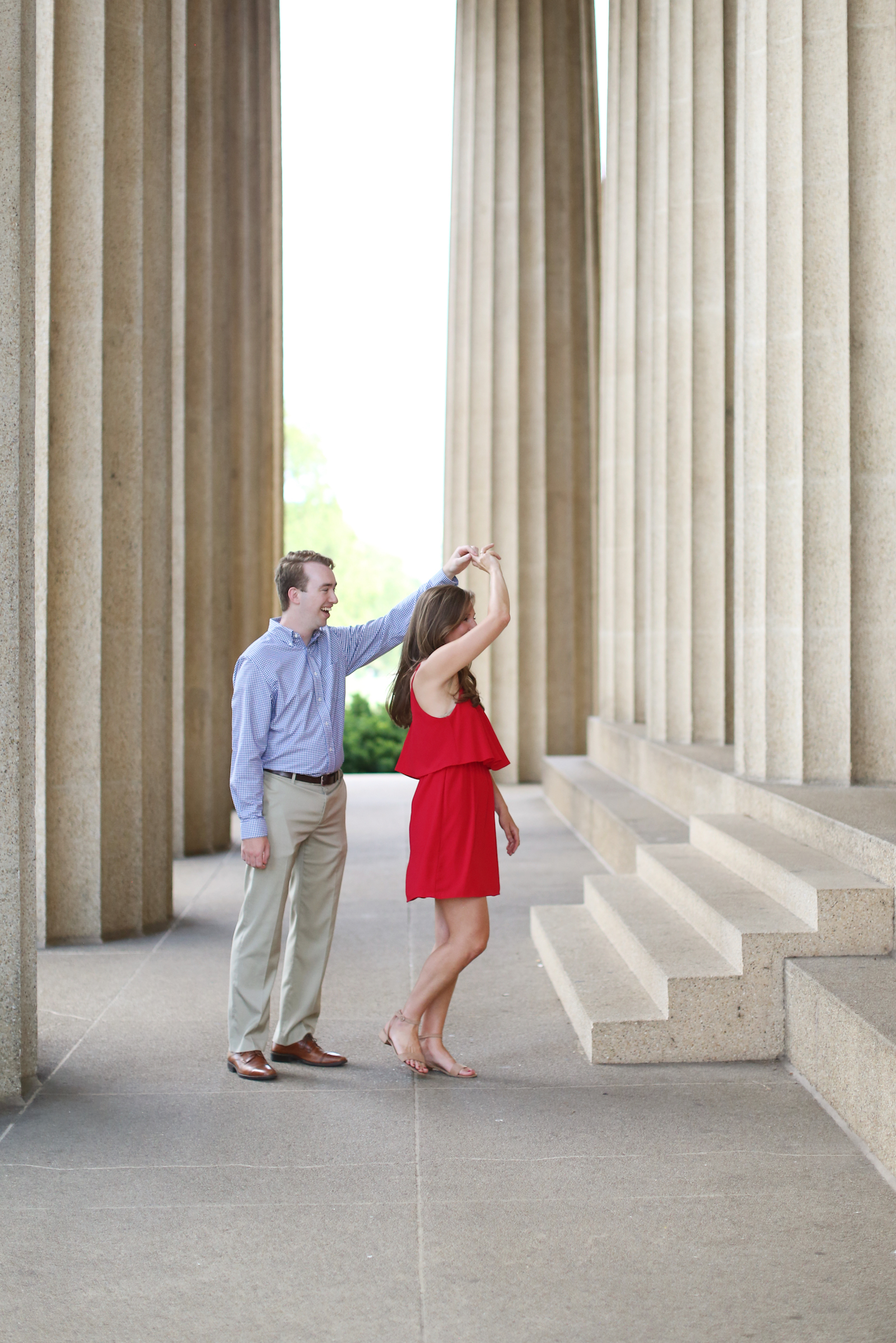 Charming Engagement Session featured on Nashville Bride Guide