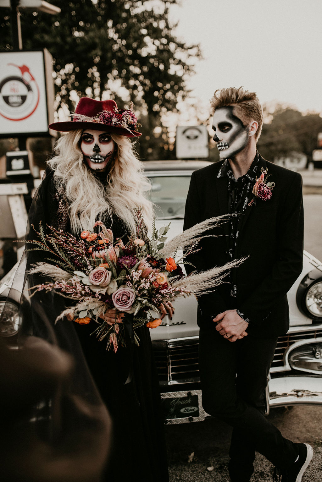Halloween inspired wedding styled shoot featured on Nashville Bride Guide!