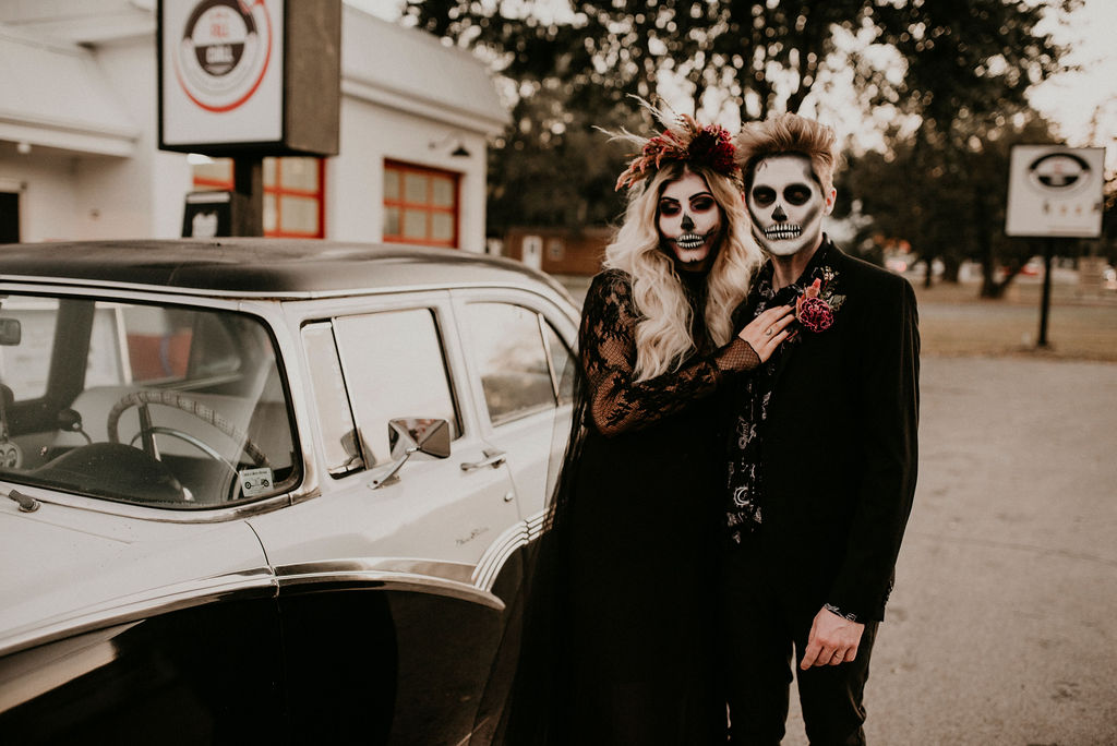 Halloween inspired wedding styled shoot featured on Nashville Bride Guide!