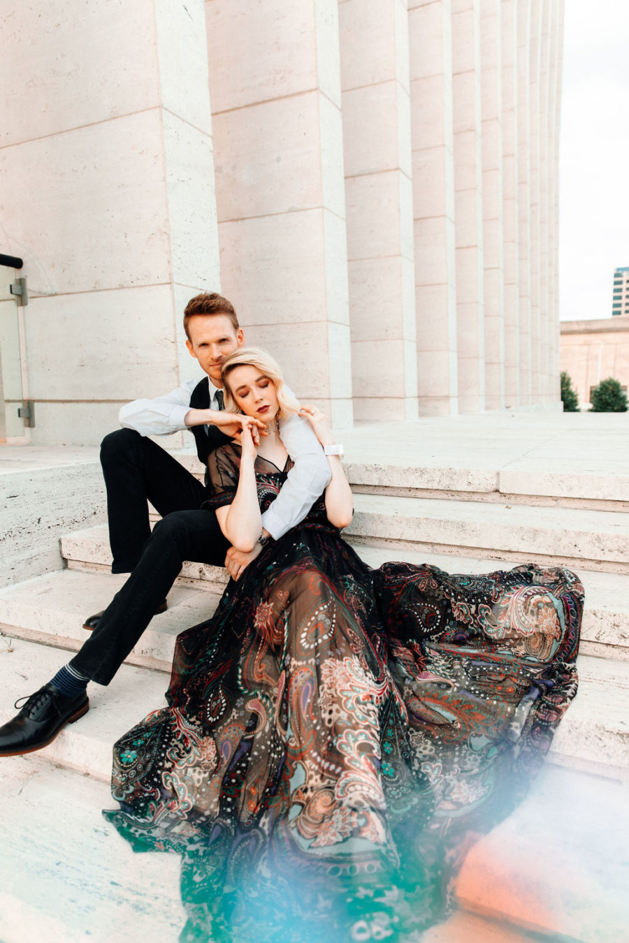 Modern, romantic engagement session featured on Nashville Bride Guide