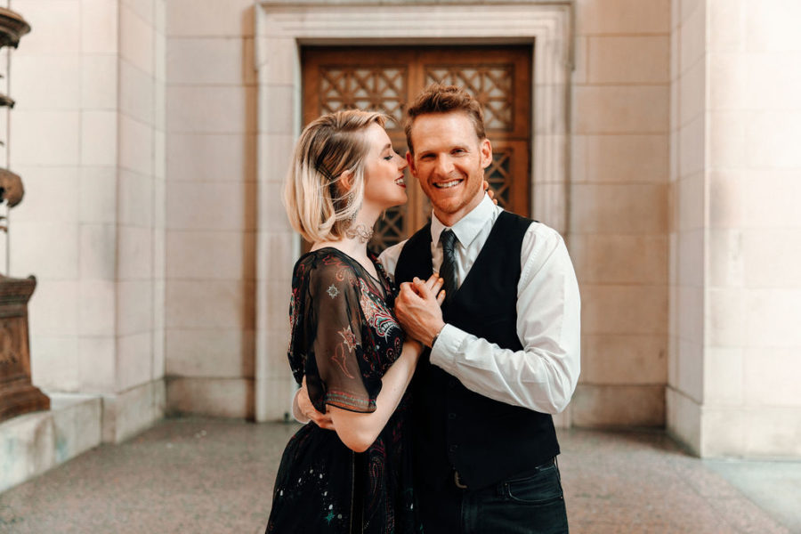 Modern, romantic engagement session featured on Nashville Bride Guide