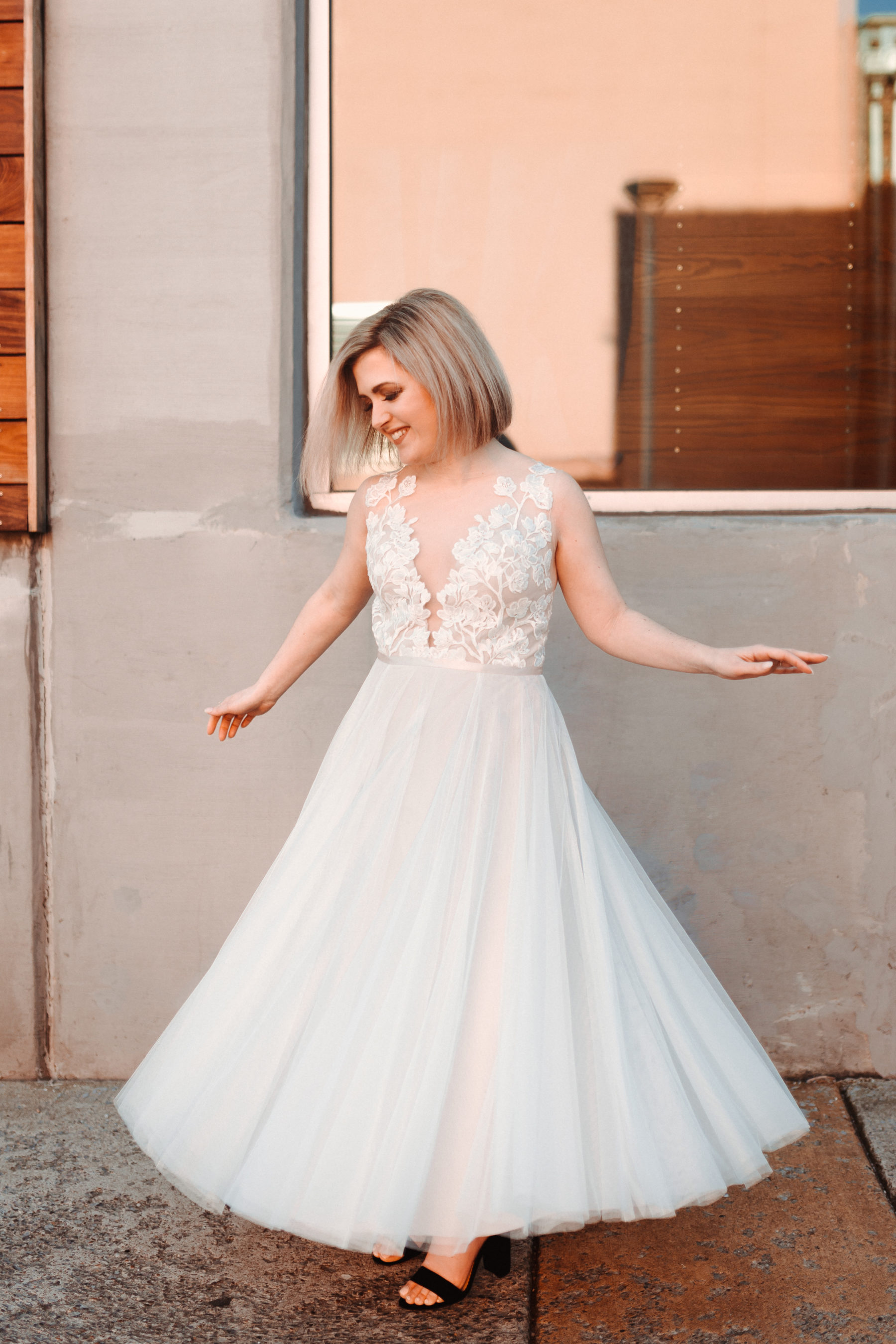 Bridal portrait: Nashville brunch elopement featured on Nashville Bride Guide