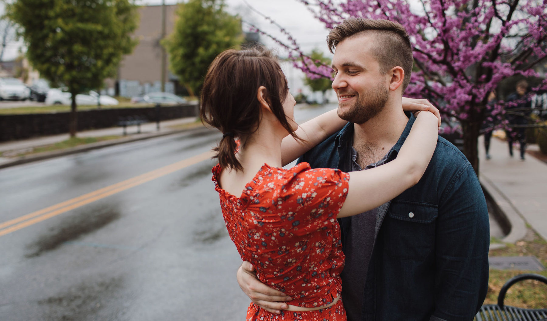 Coffee shop engagement session featured on Nashville Bride Guide
