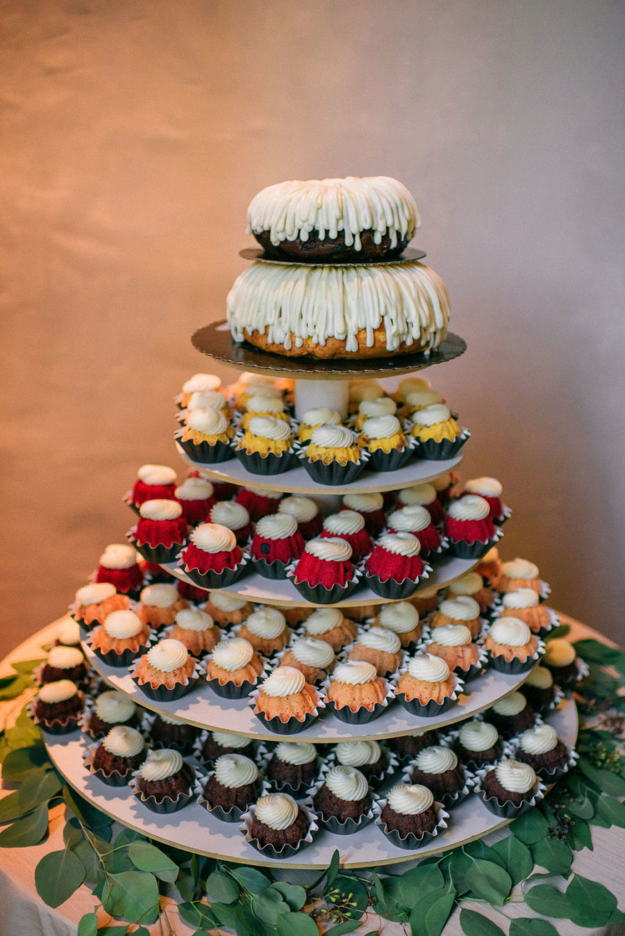 Nothing Bundt cakes wedding cake for Nashville wedding featured on Nashville Bride Guide