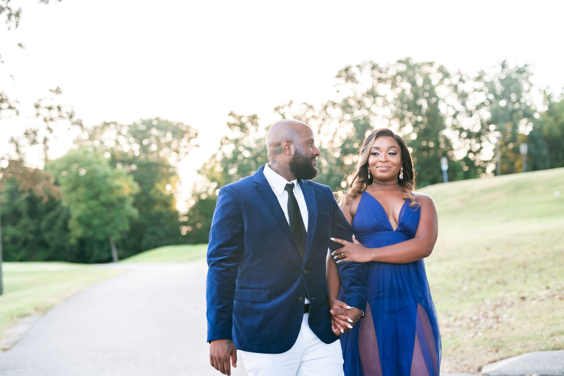 Five Oaks Golf & Country Club engagement session featured on Nashville Bride Guide!