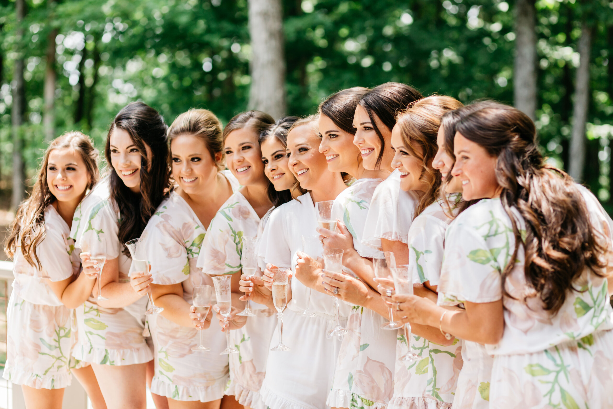 Bridal party: Rustic Front Porch Farms wedding featured on Nashville Bride Guide
