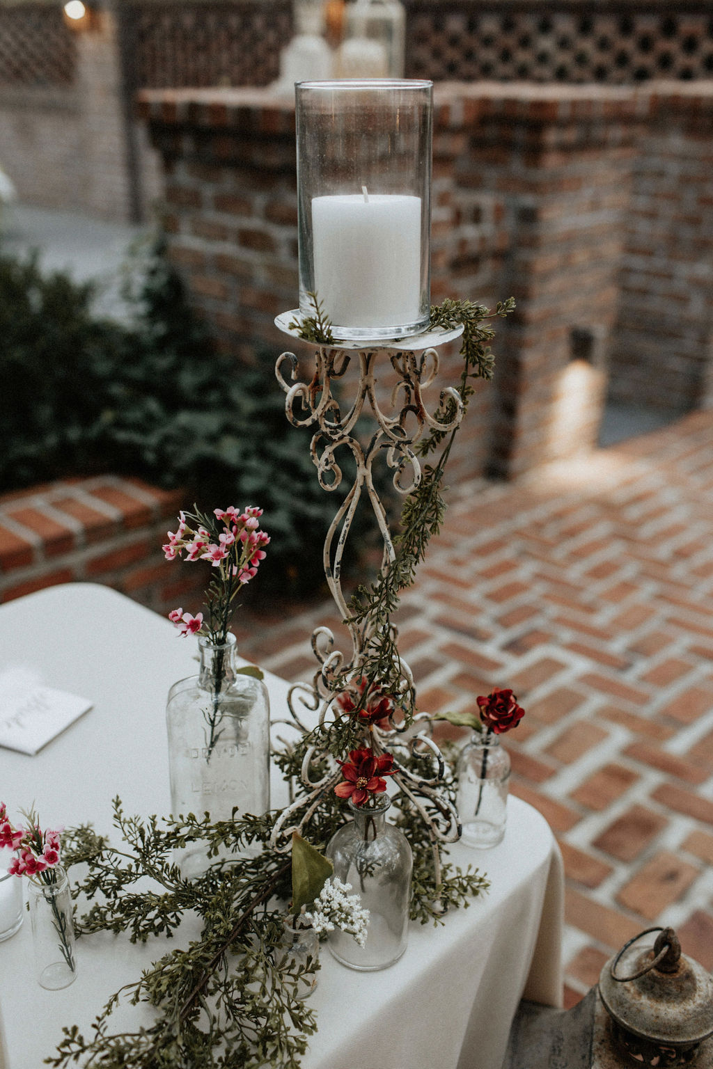 Wedding candle decor: Magical Winter Wedding by Meghan Melia Photography featured on Nashville Bride Guide!
