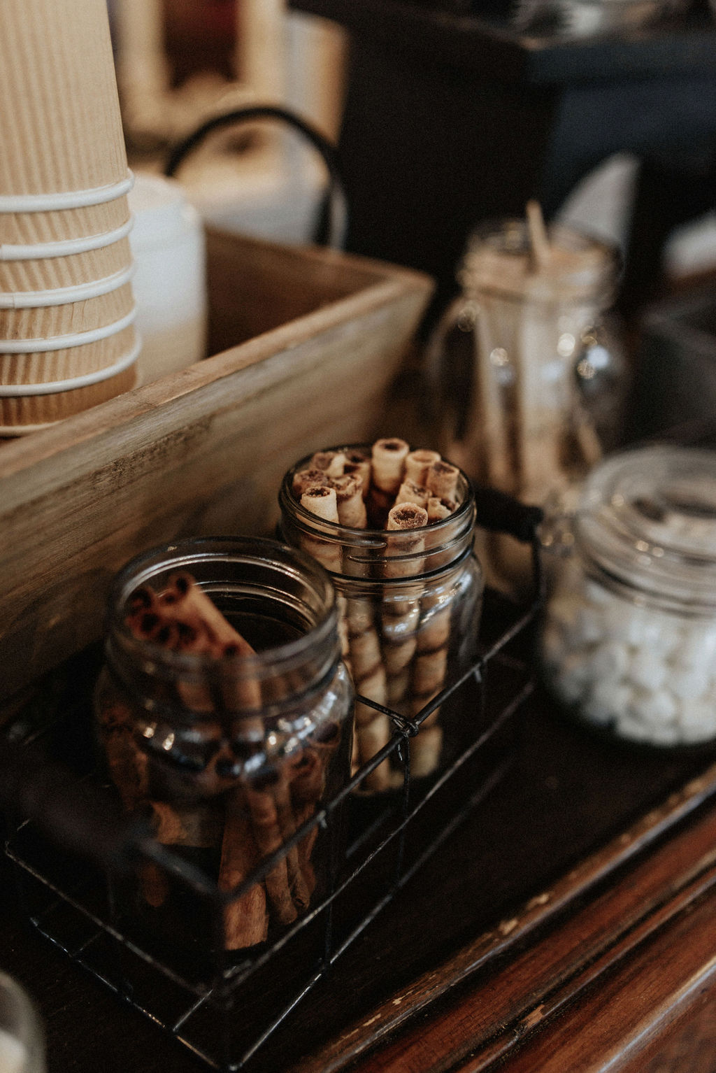 Hot cocoa wedding bar: Magical Winter Wedding by Meghan Melia Photography featured on Nashville Bride Guide!