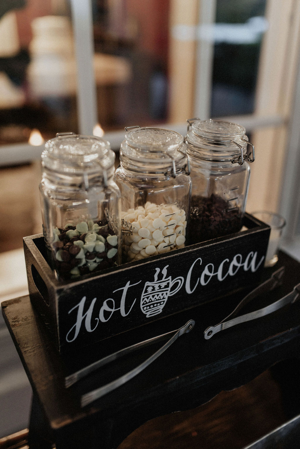 Hot cocoa bar: Magical Winter Wedding by Meghan Melia Photography featured on Nashville Bride Guide!