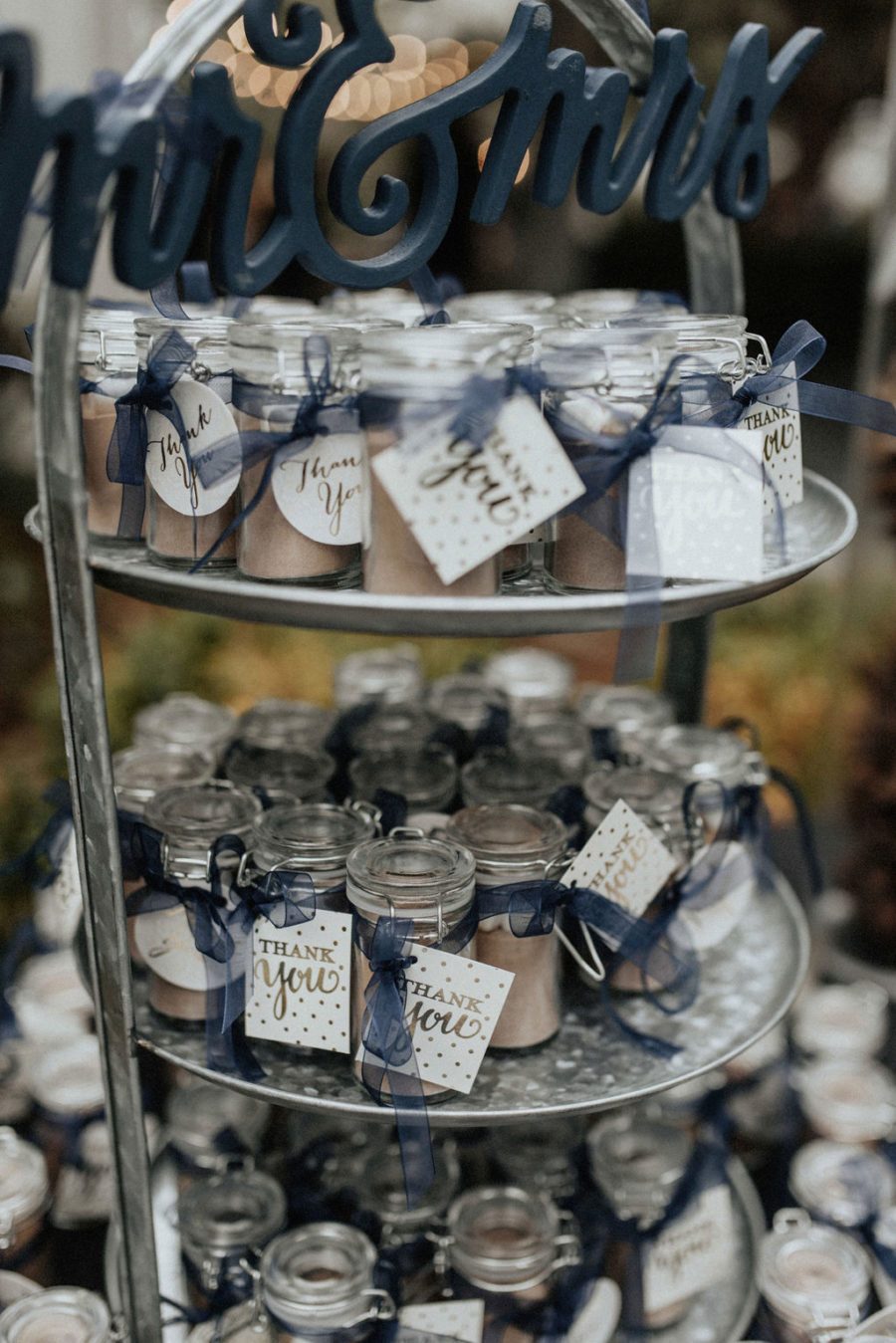 Hot chocolate wedding favors: Magical Winter Wedding by Meghan Melia Photography featured on Nashville Bride Guide!