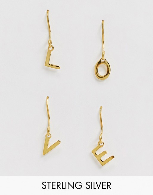 love earrings for fiancée gift