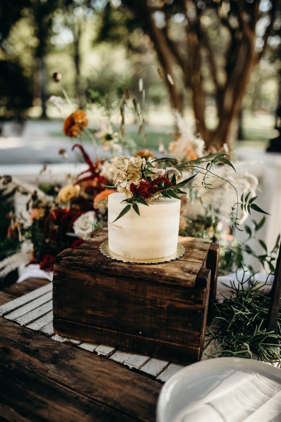 Simple Wedding Cake Design: Boho Winter Wedding Styled Shoot by Riley Gardner Photography featured on Nashville Bride Guide