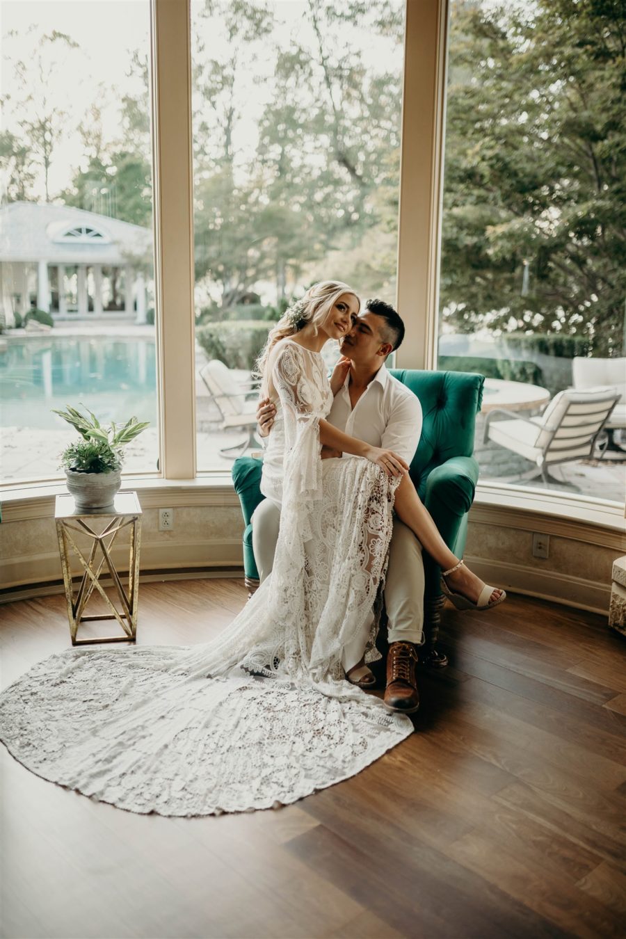 Boho Wedding Decor: Boho Wedding Dress for Winter Wedding Styled Shoot featured on Nashville Bride Guide