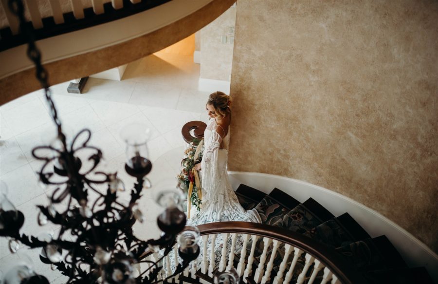 Bridal Portrait Inspiration: Boho Wedding Dress for Winter Wedding Styled Shoot featured on Nashville Bride Guide