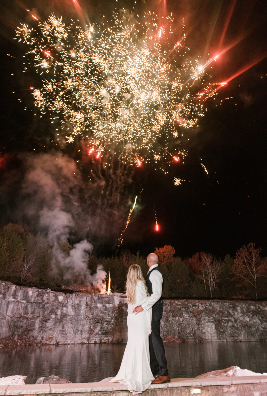 Wedding Fireworks captured by Shelby Rae Photographs on Nashville Bride Guide