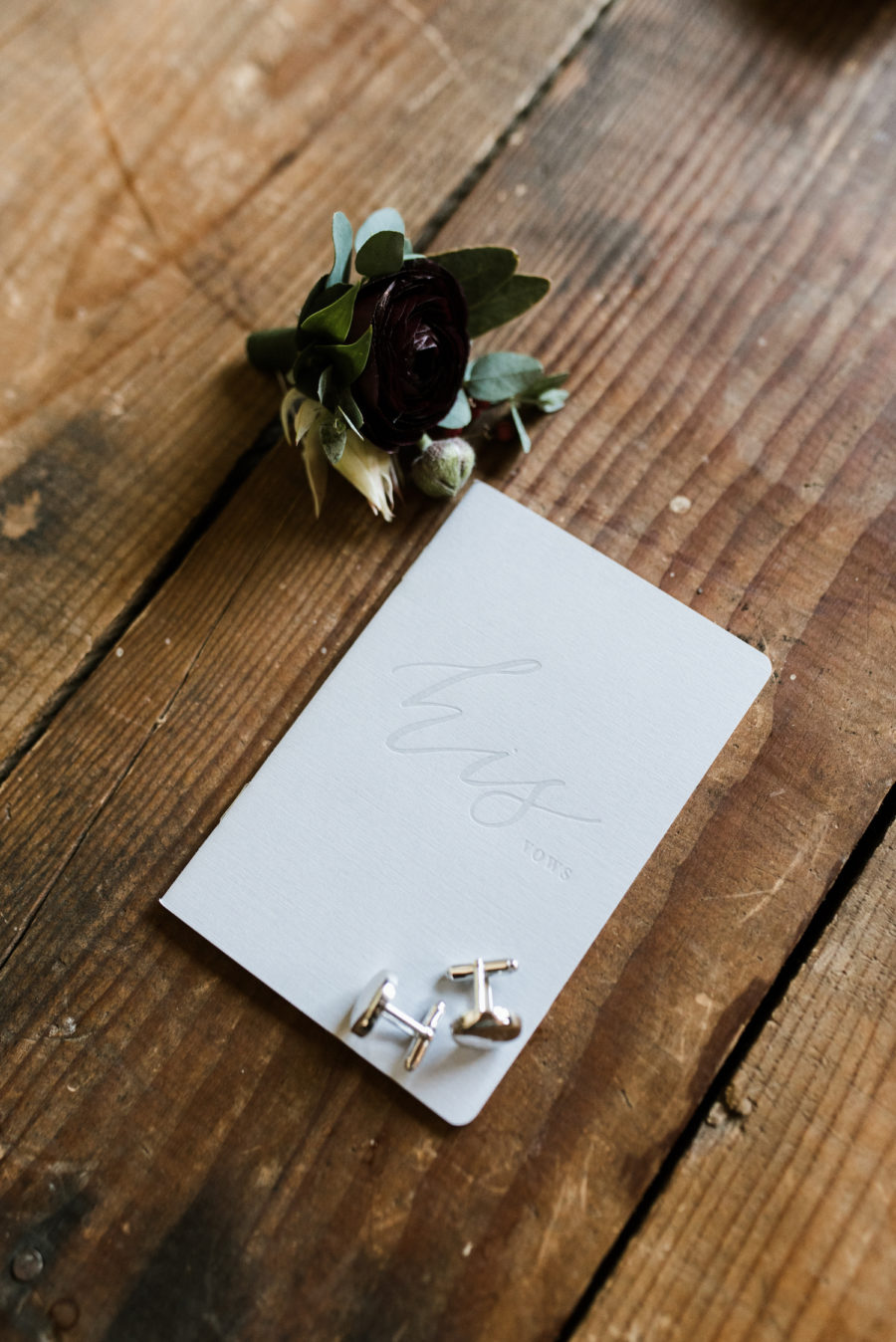 Wedding Vow Book: Upscale Marble Graystone Quarry Wedding featured on Nashville Bride Guide