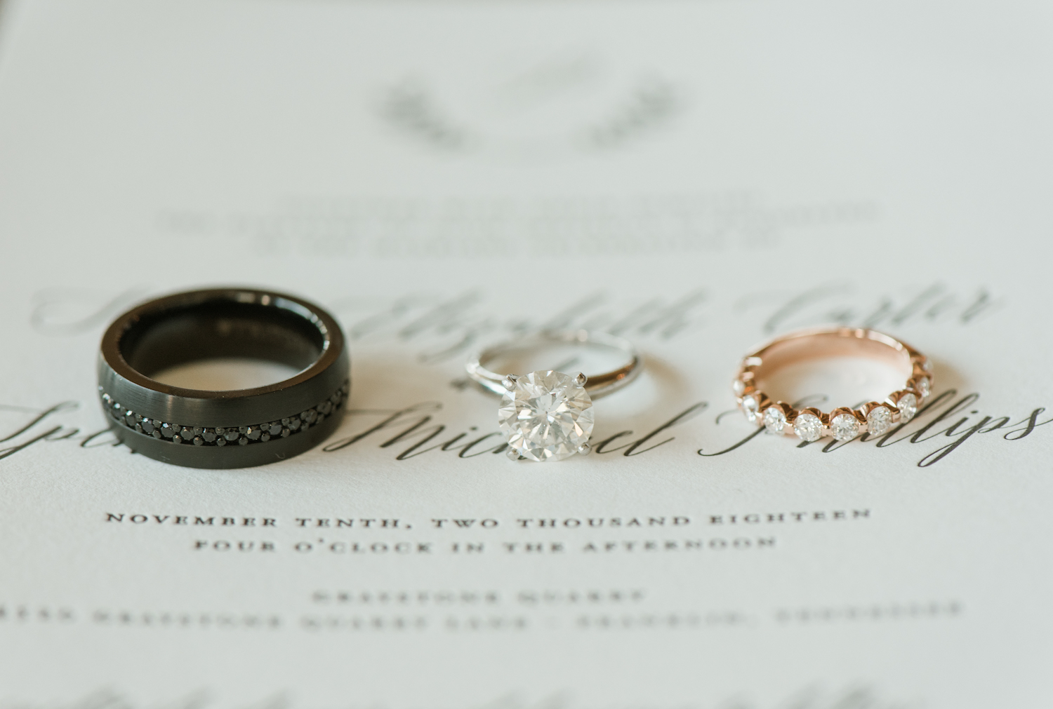 Wedding and engagement rings: Upscale Marble Graystone Quarry Wedding featured on Nashville Bride Guide