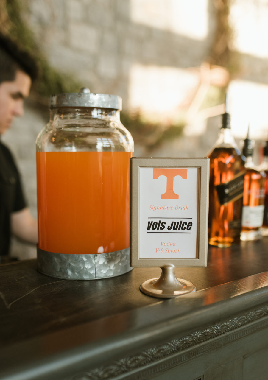 Wedding Signature Drink Sign: Upscale Marble Graystone Quarry Wedding featured on Nashville Bride Guide by Shelby Rae Photographs
