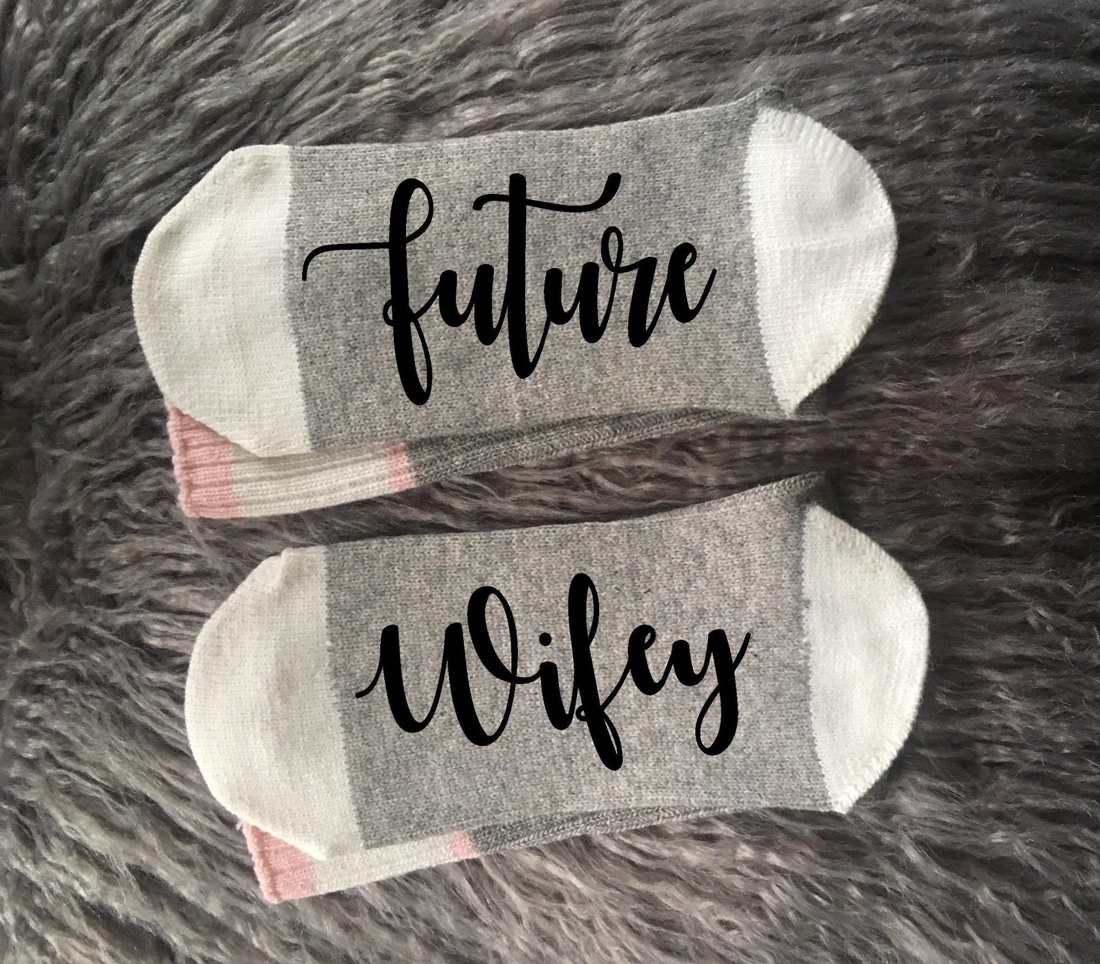 gift for fiancée - future wifey socks