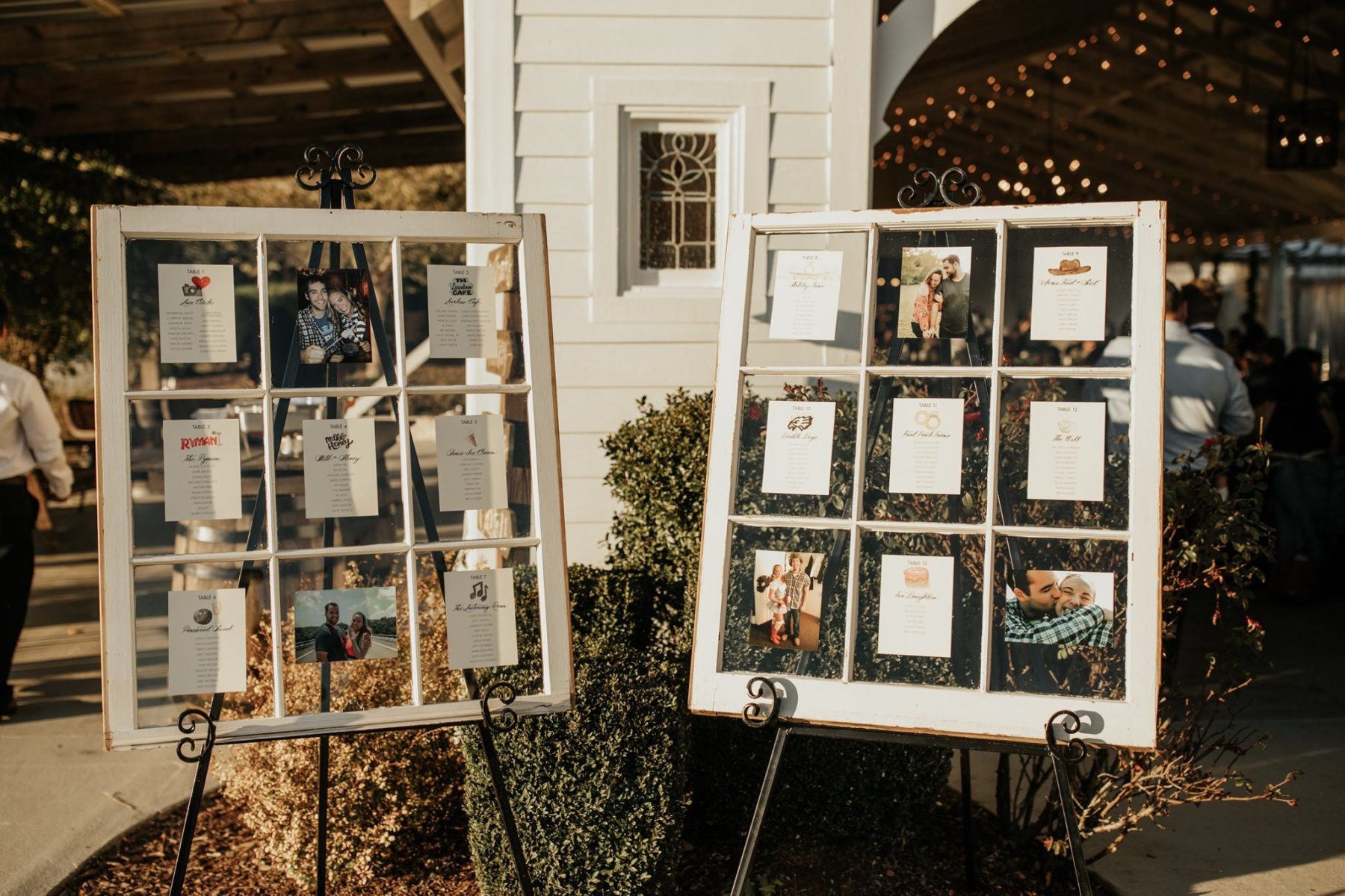 Wedding Seating Display: Simply Rustic Front Porch Farms wedding featured on Nashville Bride Guide