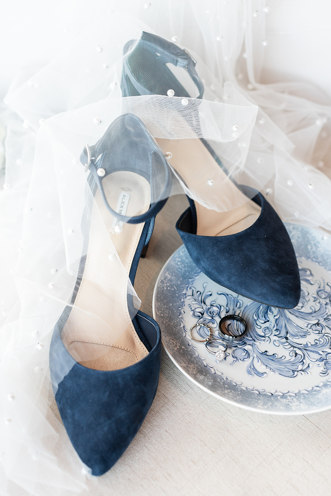 Blue wedding shoes: Timeless Fall Wedding at The Barn at Sycamore Farms