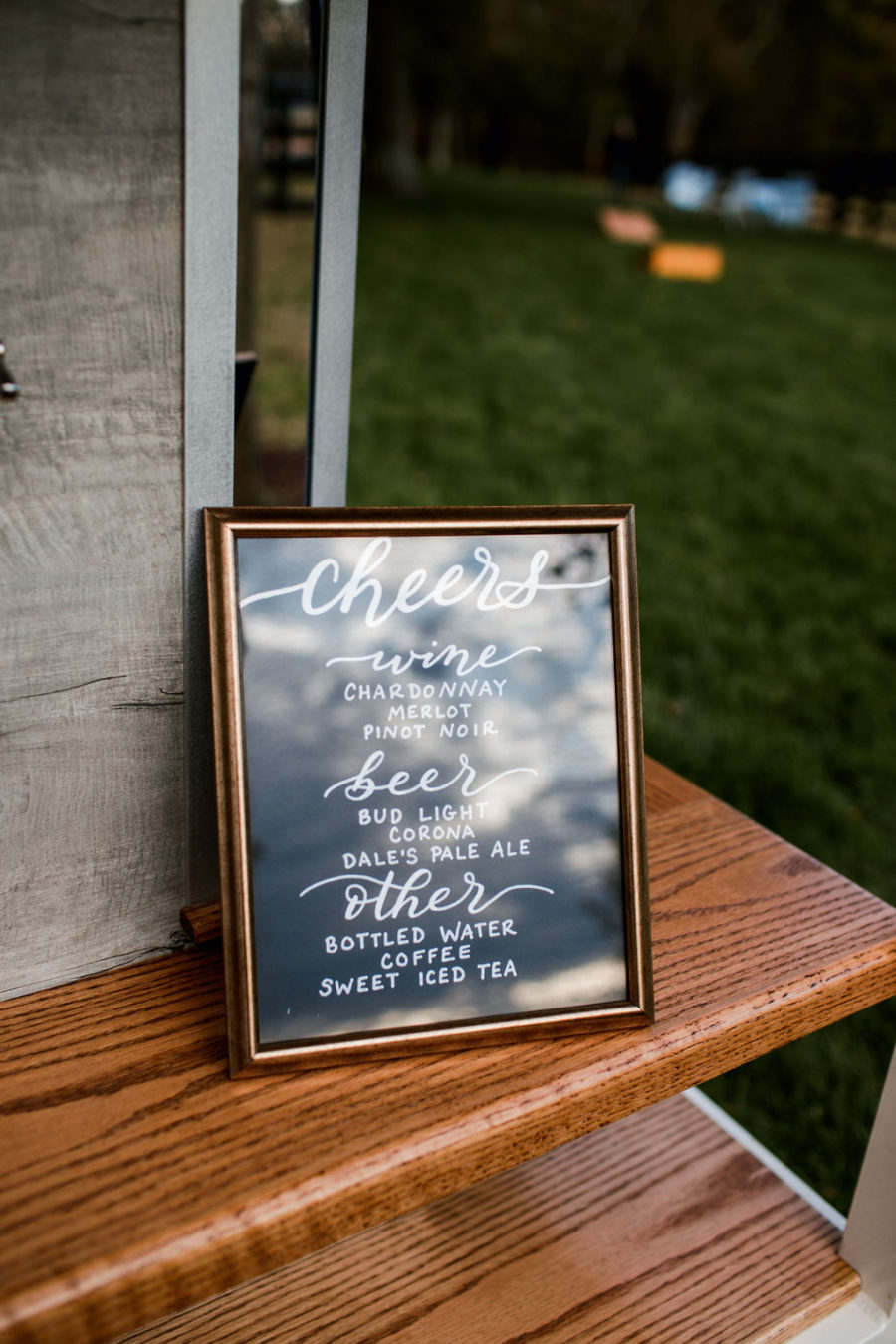 Wedding bar sign: Moody Spring Styled Shoot and Cedarmont Farm featured on Nashville Bride Guide