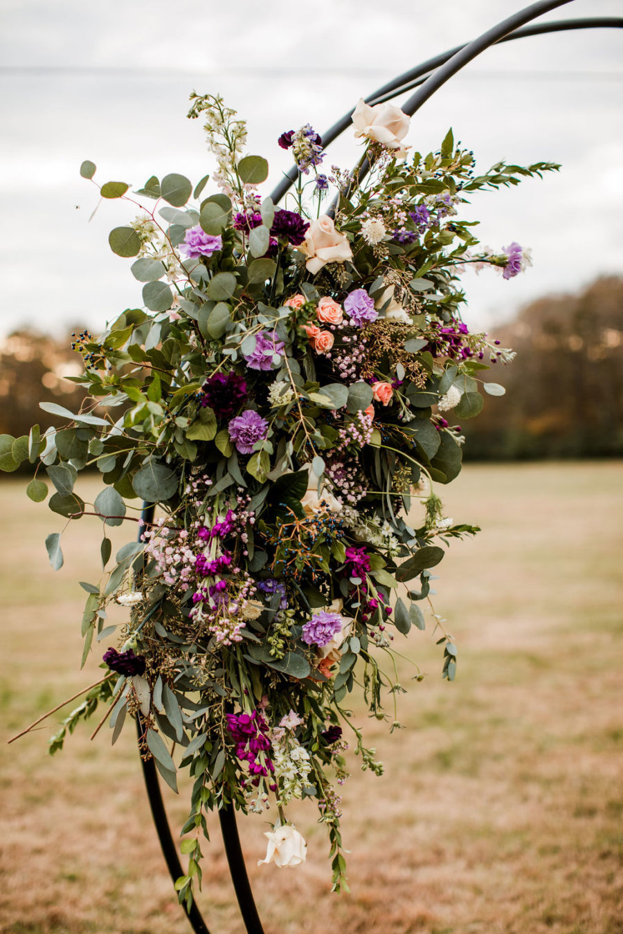 Wedding flower decor: Moody Spring Styled Shoot and Cedarmont Farm featured on Nashville Bride Guide