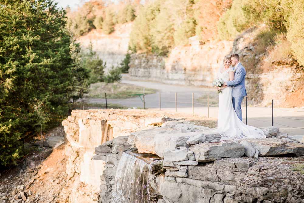 Romantic Fall Graystone Quarry Wedding