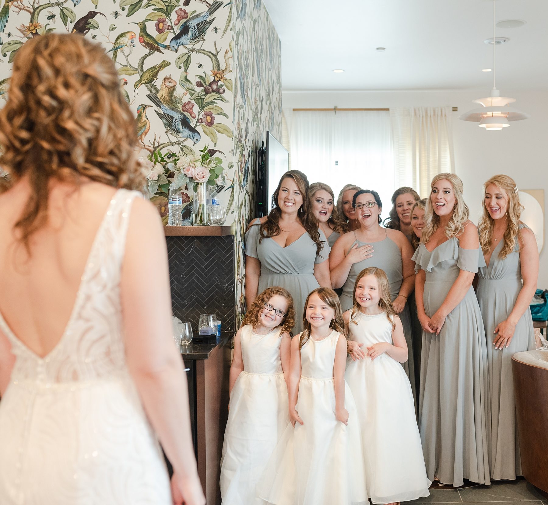 Bridesmaid First Look: Dolly Delong Photography featured on Nashville Bride Guide