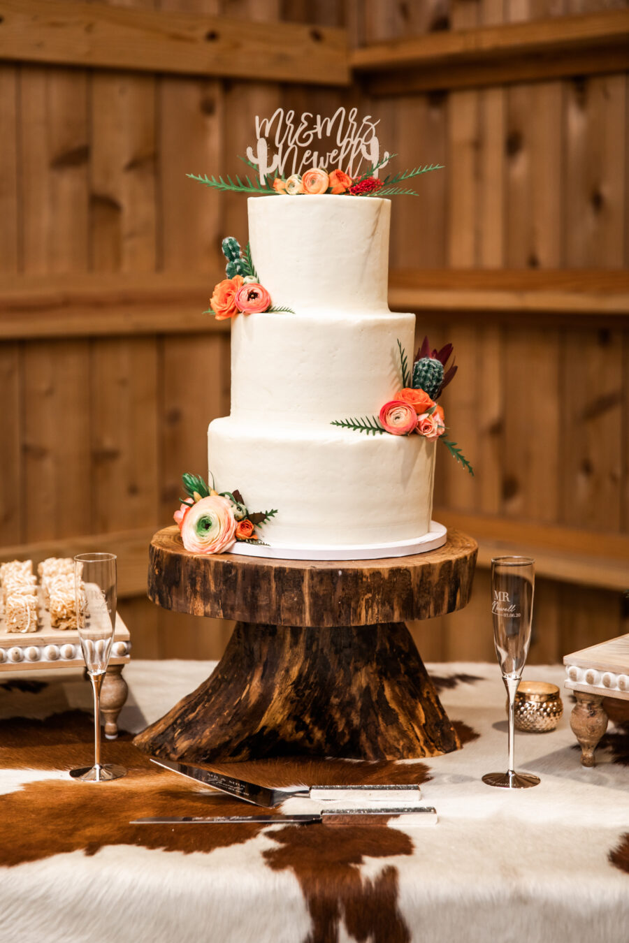 Rustic Wedding Cake: Desert Wedding Ideas featured on Nashville Bride Guide