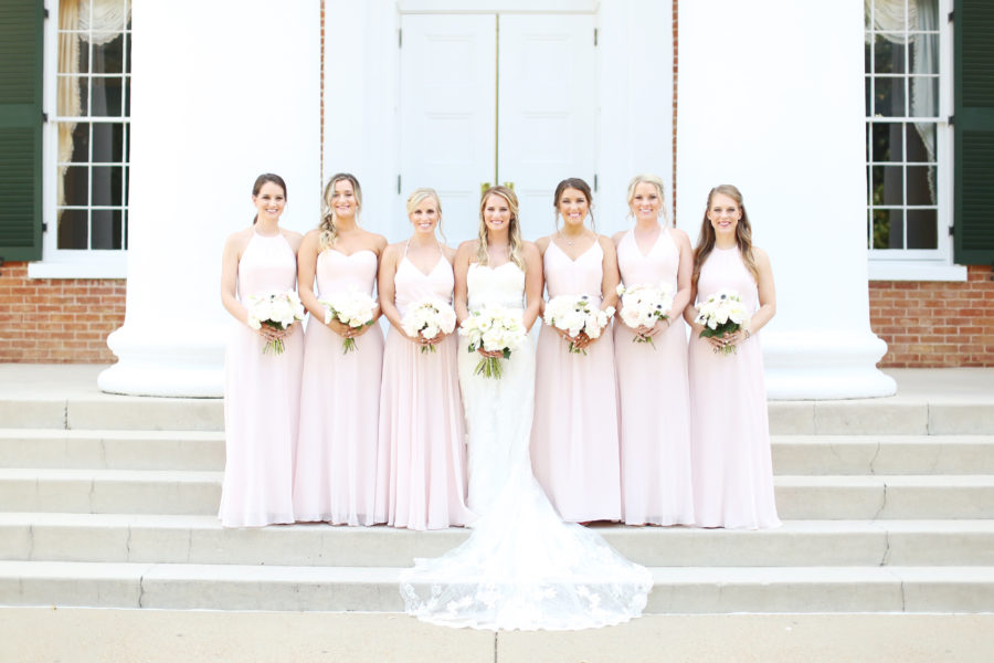 Pink Bridesmaid Dresses captured by Eliza Kennard Wedding Photography featured on Nashville Bride Guide